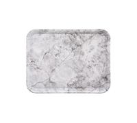 - Plateau de Service Effet Marbre Mela 43cm Blanc