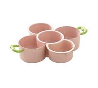 Plateau de service empilable multifonction pour fruits et légumes avec poignée de vidange pour présentation de bonbons, fruits secs plateau de fête 061032