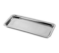 Plateau de service en acier, assiette pour snacks, sandwichs 39 x 17 cm