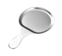 Plateau de service en acier inoxydable avec poignée pour une utilisation multiscénario, y compris pour barbecue, friture, pâtisserie, service et fêtes en plein air (27 x 16 cm)