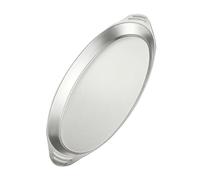 Plateau De Service En Acier Inoxydable Poignée Antidérapante Conceptions Ovales Spacieuses Pour La Cuisson Le Refroidissement Et La Présentation Des Aliments Assiette De Service Ovale Pour Poisson