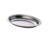 Plateau de service en acier inoxydable pour restaurant, accessoires de cuisine, grand ovale pour cuire du poisson à la vapeur et des apéritifs, plateau de service