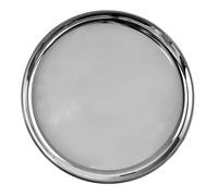 Plateau de service en acier - Orion - Rond - 18 cm - Acier inoxydable - Argenté - Brillant élevé