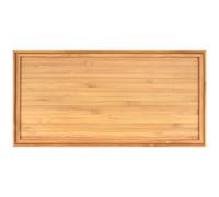 Plateau de service en bambou biologique BambooMN, pour th , ap ritifs, collations, planche charcuterie, 28 x 14 x 15 cm - 1 plateau