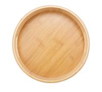 Plateau de Service en Bambou en Bois Rond pour Plateaux-Repas Plateau de Rangement pour PoignéE de Bar un Thé pour Petit DéJeuner 1