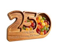 Plateau de Service en Bois | 3 Compartiments 250e Patriotique 4 Juillet,Plateau À Charcuterie Décoratif - pour Fruits, Bonbons, Desserts, Apéritifs, Biscuits, Fêtes du Jour De L'Indépendance