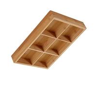 Plateau de Service en Bois avec Plusieurs Compartiments pour Pot Chaude et Sushis - Design Sûr et Beau