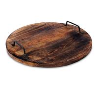 Plateau de service en bois avec poignées 39 cm