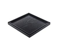 Plateau de Service en Bois, Carré Plateau Repas Anti-Dérapant pour Apéro Tapas Charcuterie Dessert Fromage, 30x30 cm, Bois de Paulownia, pour Restaurant et Cuisine à Domicile