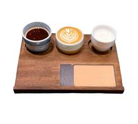 Plateau De Service En Bois - Carte De Hors-d'œuvre Rétro En Trois Parties | Assiette De Service Avec Séparateurs | Assiette En Bois Rétro Pour Le Petit Déjeuner, Le Dîner, La Collation, L'apéritif, La