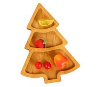 Plateau de service en bois de Noël Assiette décorative pour snacks et | Plateau de service d'apéritif de Noël pour apéritifs desserts fromages sushis fêtes réceptions