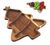 Plateau de Service en Bois de Noël Planche Apéritive de Cuisine Rustique | Plateau de service pour snacks de Noël pour Bonbons, Snacks, Desserts, Fromage, Fruits et Réunions