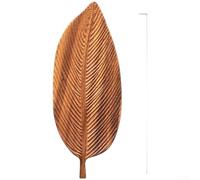 Plateau de service en bois de noyer naturel pour thé, café, desserts, fabriqué à la main avec bords lisses et poignée pratique pour un service facile (C : 38 x 15 cm)