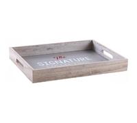 Plateau de service en bois gris