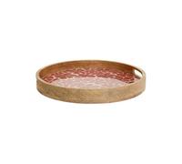 Plateau rond Inaya D38cm terracotta et manguier - Atmosphera Créateur d'intérieur