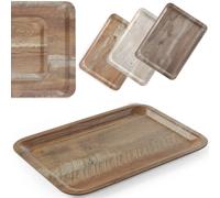 Plateau de service en bois lamellé-collé 430 x 330 mm - Hendi 508879