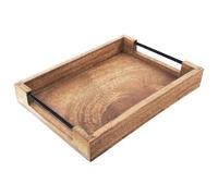 Plateau de service en bois MANGO 35,5x25,5x5,5 cm
