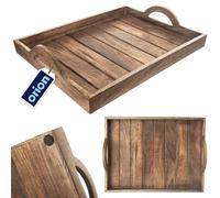 Plateau de service en bois mangue 40,5 x 30,5 cm