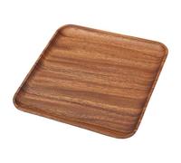 Plateau de service en bois naturel, plateau décoratif pour petit déjeuner au lit, table basse, dessert, apéritif, organisateur de coiffeuse, décoration en bois rustique pour salon