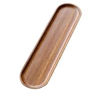 Plateau de service en bois, plateau décoratif multifonction pour nourriture, idéal pour servir des desserts, du fromage, des collations, des apéritifs, des fruits, des sushis, parfait pour une