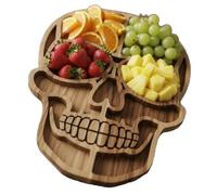 Plateau de service en bois pour collations, fromage, charcuterie, fête, décoration de table, plateau en bois pour charcuterie d'Halloween