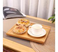 Plateau de service en bois pour une utilisation polyvalente, y compris l'organisation du bureau et la présentation de table (petit)