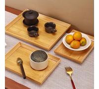 Plateau de service en bois pour une utilisation polyvalente, y compris l'organisation du bureau et la présentation de table (grand)