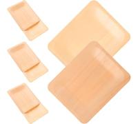 Plateau de Service en Bois Rectangulaire Plat Apéritif, 8 Pièces | Surface Lisse sans Bavures, Organisation de Table, pour Snacks et Tapas, Hôtes et Serveurs