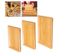 Plateau de service en bois robuste conçu pour un usage quotidien dans les maisons, cafés et restaurants pour servir et organiser (grand)