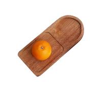Plateau de service en bois rustique avec compartiments | Plateau pour table basse et plat serveur pour maison, cuisine, salon, ferme, aliments, charcuterie, fromage, fruits D