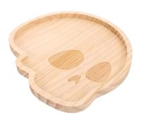 Plateau de Service en Bois Tête de Mort, Célébration Halloween, | Forme Crâne Rustique, Surface Lisse Facile à Essuyer, Détails Sculptés, pour Fêtes, Buffets, Fruits et Petites Bouchées