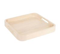 Plateau de Service en Bois "Ward" 34cm Beige