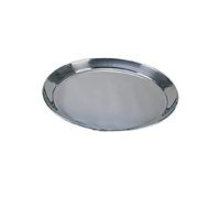 Plateau de service circulaire en acier inoxydable 355 mm