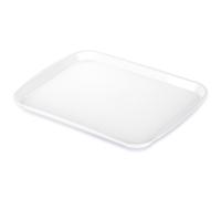 Plateau de service en plastique blanc 35,5x27 cm