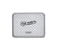 AltoBuy Plateau de Service en Plastique Noir & Blanc Inscription Fait Maison (26x20cm)