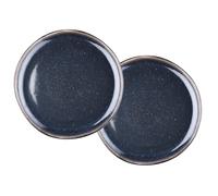 Plateau de service IRIS Ø32cm - 2 pièces - Bleu nuit Björn