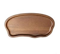 Plateau de service minimaliste rectangulaire en bois pour l'heure du thé, la pause café, le dessert et l'accueil des invités (TP06 (petit)