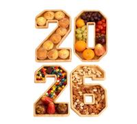 Plateau de Service,Nombres à Personnaliser pour Fête - Coffret Plateau À Partage Polyvalent - Pour Fruits Légumes Snacks Gâteaux Donuts Desserts Bonbons Fromage Fêtes
