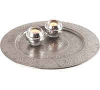 Plateau de service oriental Deko Manar Argent