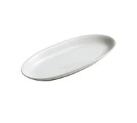 Plateau de service ovale de 35,6 cm - Grand plat à poisson en céramique cuit à la vapeur - Plat à poisson cuit à la vapeur - Vaisselle d'humeur pour hôtel, restaurant