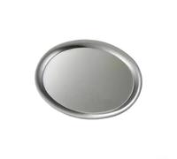 Plateau de service ovale en acier inoxydable 304 poli miroir adapté pour une utilisation multi-rôles, y compris comptoir, hot pot et rangement de serviettes (petit)