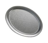 Plateau de service ovale en acier inoxydable 304 poli miroir adapté pour une utilisation multi-rôles, y compris comptoir, hot pot et rangement de serviettes (taille L)