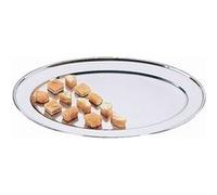 Platerie de service Olympia Plateau inox de service ovale (L)605 x (P)420 mm, finition polie