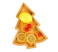 Plateau de service, planche à charcuterie en bois pour les vacances, plateau de Noël avec motif d'arbre, mots en matériau portable, fonction facile à nettoyer, outil de cuisine, accessoire de maison p