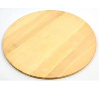 Plateau de service/planche à pizza ronde en bois massif, diamètre 35 cm