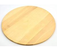Plateau de service/planche à pizza ronde en bois massif, diamètre 45 cm