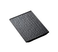 Plateau de Service Plateau à théière en Charbon de Bois et Cire Blanche Table à thé sèche rectangulaire Petit Plateau à thé Plateau en rondins de Style Wabi-sabi Plateaux pour Manger sur Les Genoux