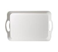 Plateau de service, plateau alimentaire rectangulaire, plateau de service antidérapant avec poignée, parfait pour brunch, salon, pique-nique, buffet, mariage, cuisine en plein air, table à café et