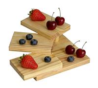 Plateau De Service Pour Sushi - Présentoir à Étagères en Bois pour Présentation Culinaire | Plateau De Service Pour Sushis - pour Maison, Appartement, Izakayas, Cuisine, Salle à Manger, Traiteur, Fête