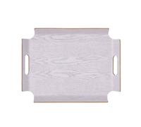 Plateau de service rectangle NO ANGLE Bois 44 x 34 Blanc